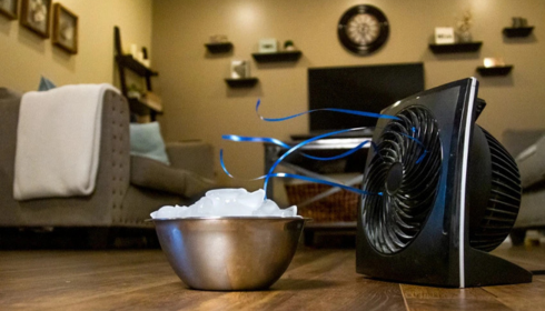 how to circulate air in a room without windows